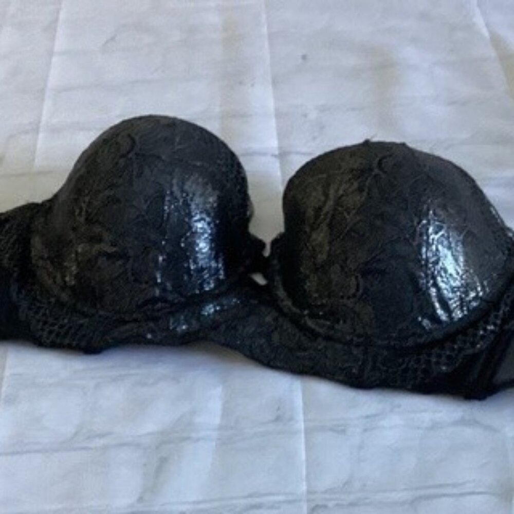 AMBRIELLE LACE DEEP PLUNGE BRA (Size:38D) NWT - Picture 4 of 8
